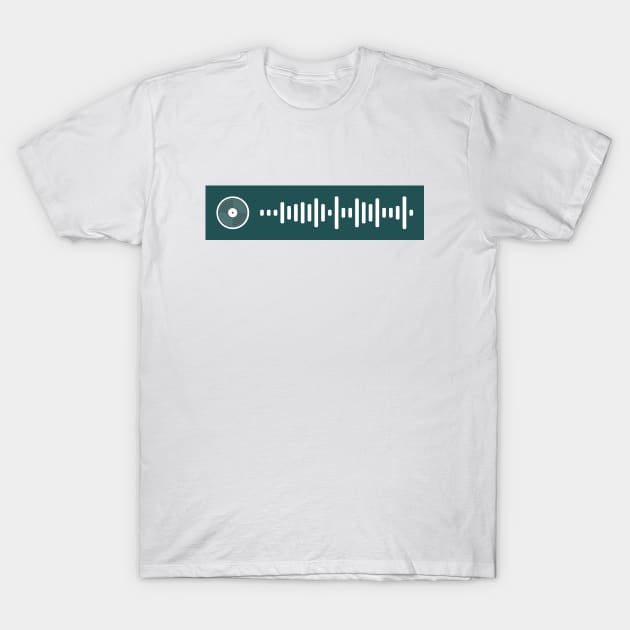 Midnights Album Spotify Code Jade Green T-Shirt by Likeable Design